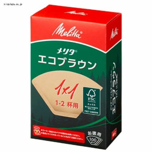 ＜アイリスプラザ＞ メリタ フィルターペーパーエコブラウン１X1G ブラウン PE-11GBN