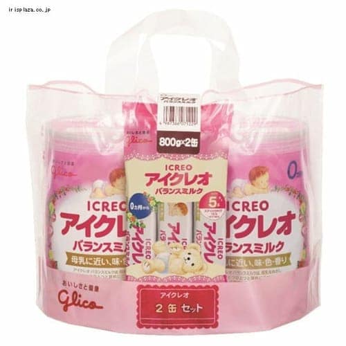 江崎グリコ アイクレオ バランスミルク 800g×2缶 サンプルつき