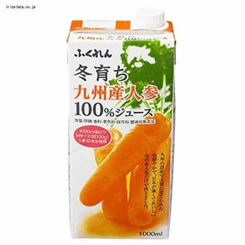 ふくれん 冬育ち九州産人参100%ジュース 1000ml 115070 【プラザマーケット】