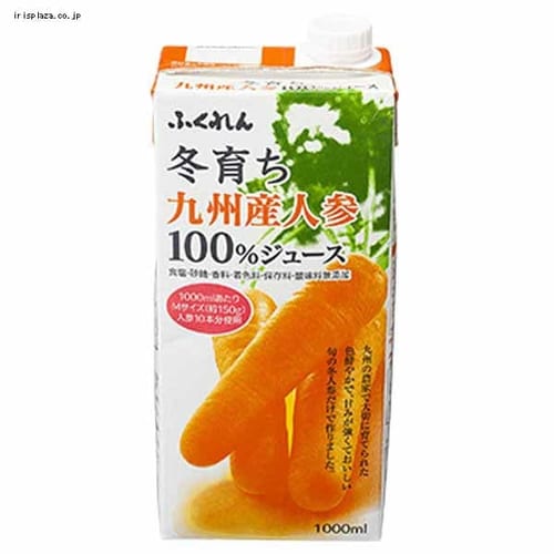 ふくれん 冬育ち九州産人参100%ジュース 1000ml 115070 【プラザセレクト】