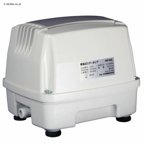 ＜アイリスプラザ＞ 日本電興 浄化槽ポンプ 60L ホワイト NIP-60L