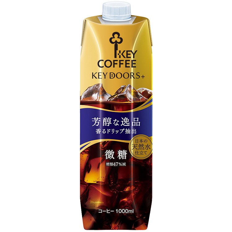 【6本入り】キーコーヒー リキッドコーヒー 天然水 微糖 1000ml 【プラザセレクト】【プラザマーケット】