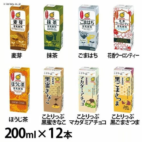 マルサンアイ 【24本】豆乳飲料 200ml 全8種【プラザセレクト】