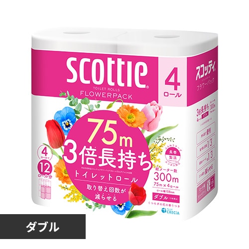 57％以上節約 SCOTTIE スコッティ ４ロール