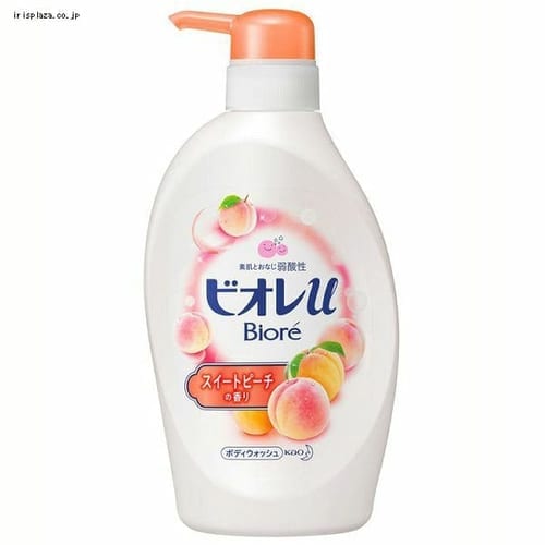 ＜アイリスプラザ＞ 花王 ビオレu スイートピーチの香り ポンプ 480ml 【プラザマーケット】画像