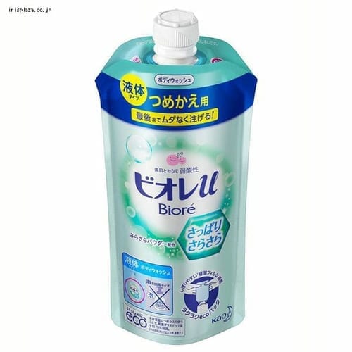  花王 ビオレu さっぱりさらさら つめかえ用 340ml 【プラザセレクト】【プラザマーケット】