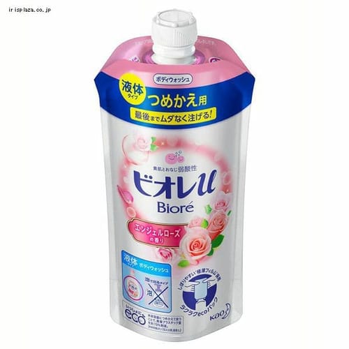  花王 ビオレu エンジェルローズの香り つめかえ用 340ml 【プラザセレクト】【プラザマーケット】