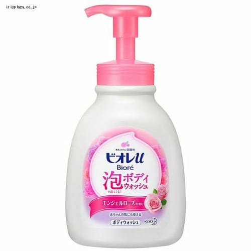  花王 ビオレu泡で出てくるボディウォッシュローズ ポンプ 600ml 【プラザセレクト】【プラザマーケット】