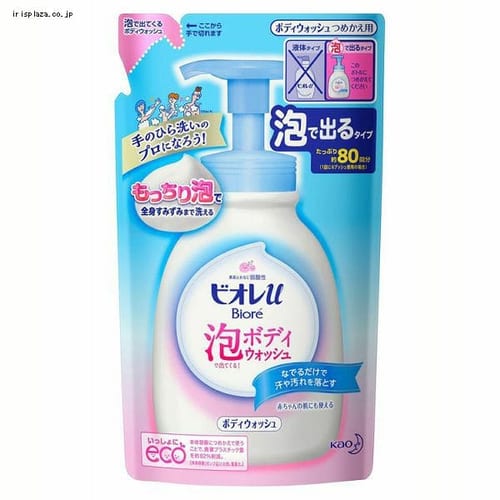  【予約】花王 ビオレu泡で出てくるボディウォッシュ つめかえ用 480ml 【プラザセレクト】【プラザマーケット】 ※8〜14営業日以内に発送予定