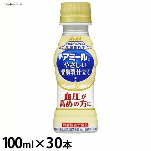 アサヒ飲料 【30本】アミール やさしい発酵乳仕立て 100ml 【プラザセレクト】 7167320│アイリスプラザ│アイリスオーヤマ公式通販サイト