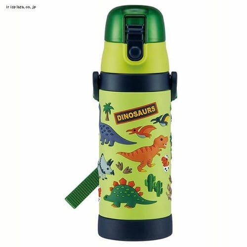 スケーター 3Dロック付ワンプッシュダイレクトボトル480ml ディノサウルス SDPV5 _0