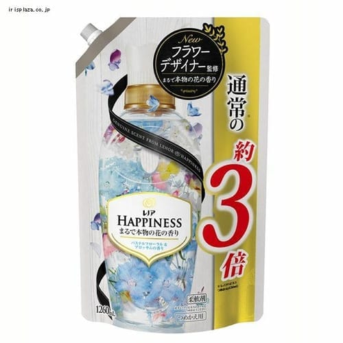 【単品・セット】P&G レノアハピネスパステルフローラル＆ブロッサムつめかえ用超特大サイズ 1260mL 【プラザセレクト】