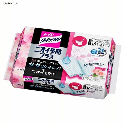  トイレクイックル ニオイ予防プラス ローズ つめ替え 16枚 【プラザセレクト】【プラザマーケット】