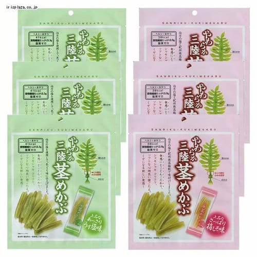  6袋 壮関 三陸茎めかぶアソートセット（茎めかぶうす塩味・梅しそ味 各3袋） 【プラザセレクト】【プラザマーケット】