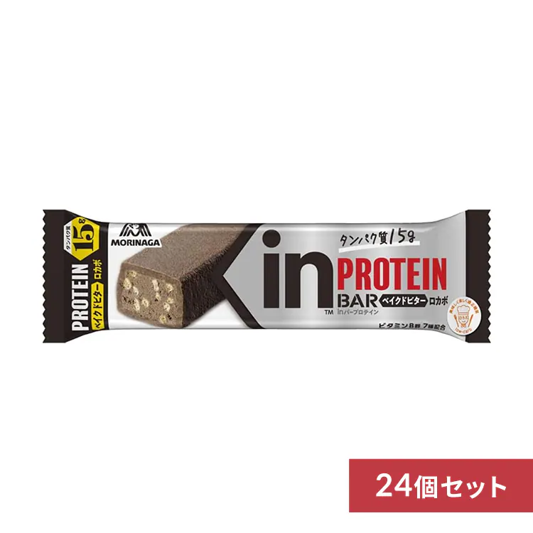 【24個】 森永 inバープロテイン ベイクドビター
