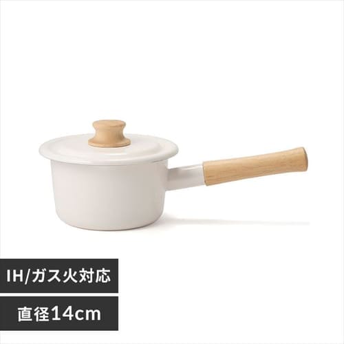 富士ホーロー コットン 14cm ミルクパン CTN-14M アッシュピンク【プラザセレクト】 7170805  │アイリスプラザ│アイリスオーヤマ公式通販サイト