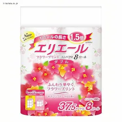 �剤���� �G���G�[�� �g�C���b�g�y�[�p�[ �t�����[�v�����g 1.5�{���� 37.5m�~8���[�� �_�u�� �p���v100% �D��ȉԂ̍��� �y�v���U�}�[�P�b�g�z