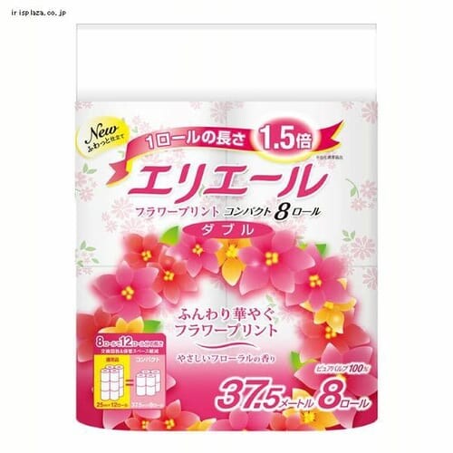 �剤���� �G���G�[�� �g�C���b�g�y�[�p�[ �t�����[�v�����g 1.5�{���� 37.5m�~8���[�� �_�u�� �p���v100% �D��ȉԂ̍��� _0