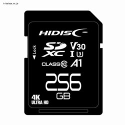C HIDISC SDXCJ[h 256GB CLASS10 UHS-I Speed class3A A1Ή HDSDX256GCL10V30 yvUZNgz