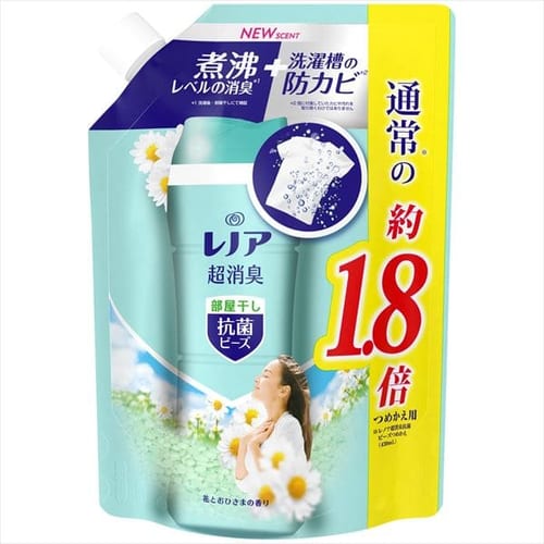  【予約】P&G レノア本格超スポーツ抗菌ビーズ部屋干し 花とおひさま つめかえ用特大サイズ 760mL 【プラザセレクト】【プラザマーケット】※7営業日以内に発送予定