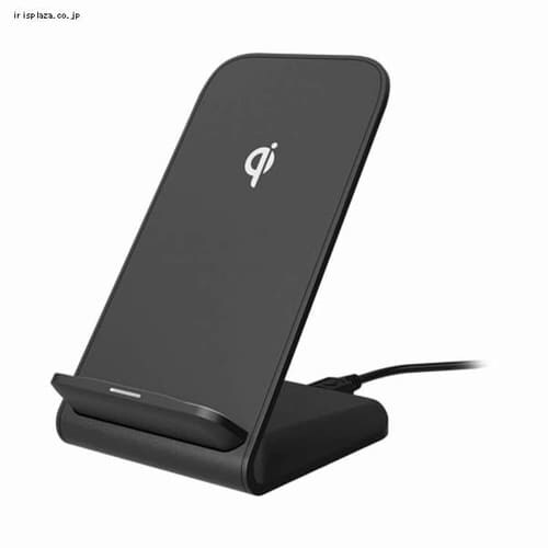 多摩電子工業 多摩電子ワイヤレス充電器5W2コイル スタンド型 ブラック TWC33K 【プラザセレクト】_0