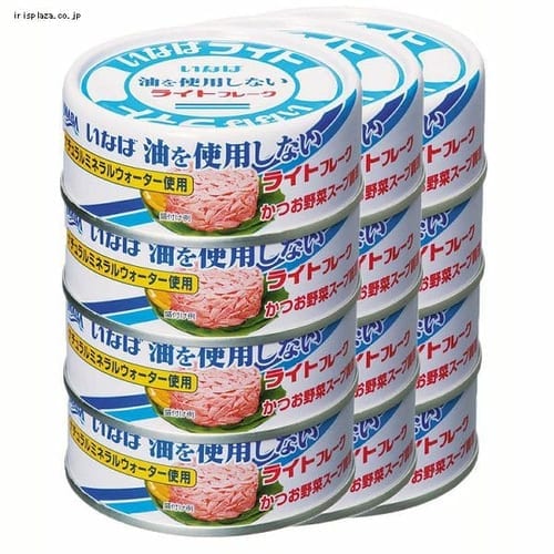 ＜アイリスプラザ＞ いなば食品 【12缶】いなば食品 油を使用しないライトフレーク 70g 4缶×3 【プラザマーケット】画像