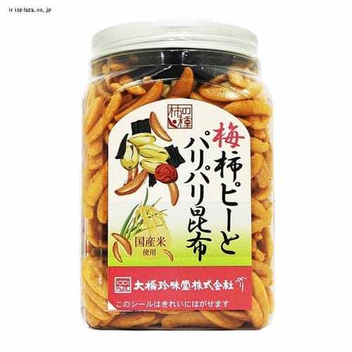 梅柿ピーとパリパリ昆布 230g 【プラザセレクト】