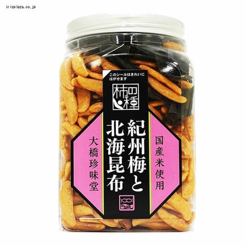 柿の種 紀州梅と北海昆布 200g 【プラザセレクト】