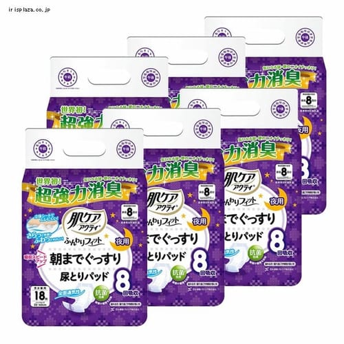  日本製紙クレシア 【6個セット】アクティ大人用おむつ尿とりパッド18枚 【プラザセレクト】【プラザマーケット】