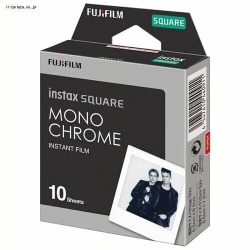 スクエアフォーマットフィルム instax SQUARE モノクローム 10枚入り 【プラザセレクト】_0