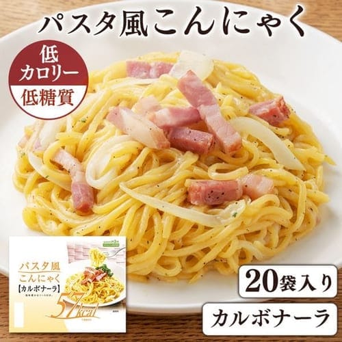 かぶら食品 【20食】パスタ風こんにゃく カルボナーラ 【プラザセレクト】【プラザマーケット】