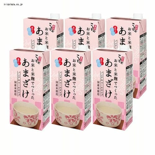 コーセーフーズ 【6本】お米と米麹でつくったあまざけ 1000ml 【プラザセレクト】【代引不可】【プラザマーケット】