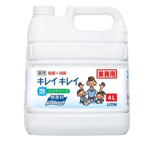 人気沸騰】 ライオン キレイキレイ薬用泡ハンドソープ 4L turbonetce.com.br