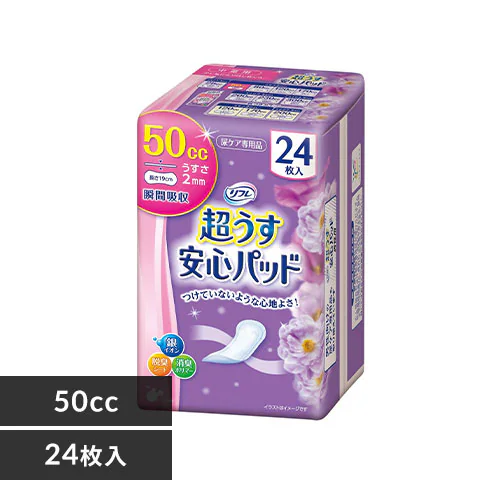 リフレ 超うす安心パッド 中量用 50cc 24枚 _0