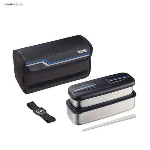 サーモス フレッシュランチボックス 1.1L ラインブラック DSD-1104W L-BK