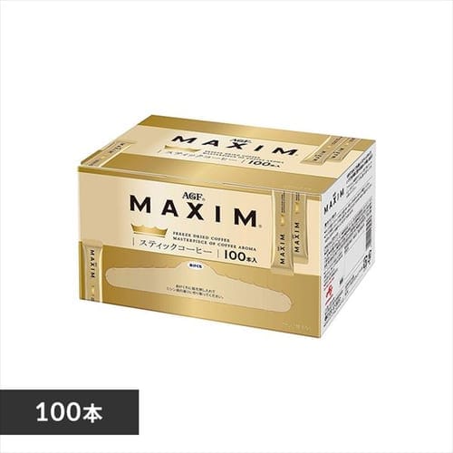 ＜アイリスプラザ＞ AGF 「マキシム」 スティック100本（スティックコーヒー）（インスタント） 【プラザマーケット】画像