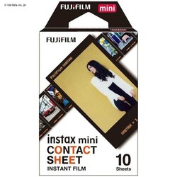 �x�m�t�C���� �`�F�L��p�t�B���� instax mini CONTACT SHEET�i10�����j 16746486