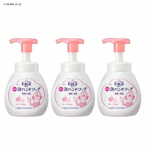 花王 【3個セット】 ビオレu 泡ハンドソープ フルーツの香り ポンプ 【プラザセレクト】【プラザマーケット】  7186475│アイリスプラザ│アイリスオーヤマ公式通販サイト