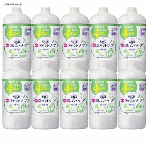 花王 【5個セット】 ビオレu 泡ハンドソープ シトラスの香り つめかえ 800ml 【プラザセレクト】【プラザマーケット】  7186485│アイリスプラザ│アイリスオーヤマ公式通販サイト