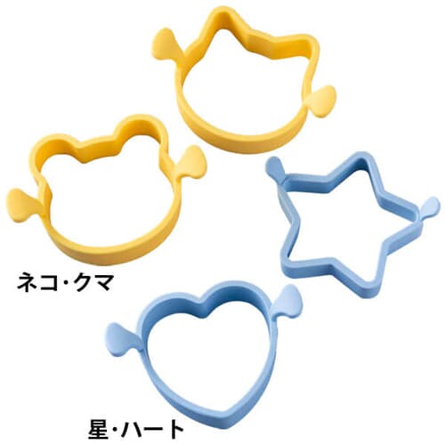 貝印 リトルシェフ 厚焼きホットケーキ型 000DL7217 星・ハート_0