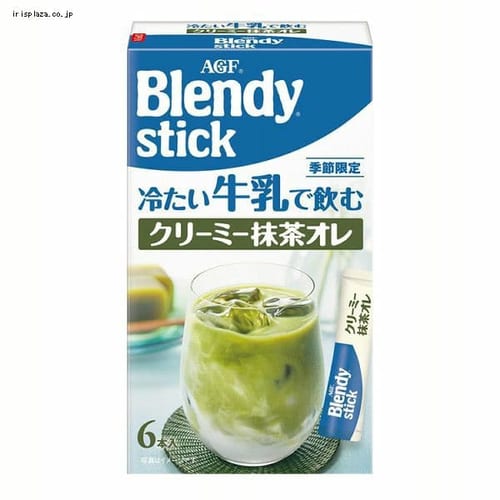  AGF AGF「ブレンディ R」 スティック 冷たい牛乳で飲む クリーミー抹茶オレ6本 【プラザセレクト】【プラザマーケット】