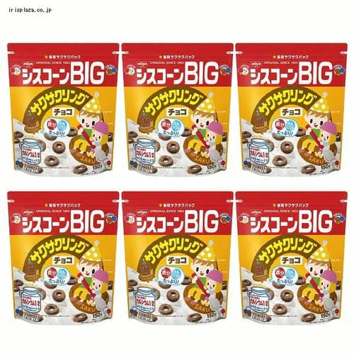 日清シスコ 【6個】シスコーン BIG サクサクリングチョコ _0