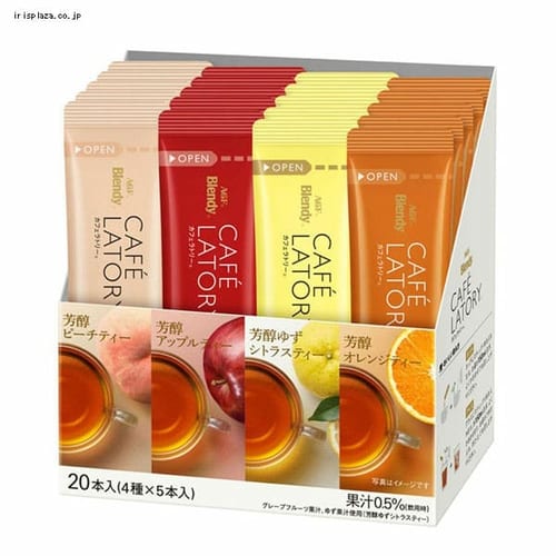 AGF 「ブレンディ R カフェラトリー R」スティック フルーツティーアソート20本（個包装） 【プラザセレクト】【プラザマーケット】