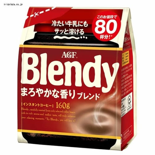  AGF 「ブレンディ R」まろやかな香りブレンド 袋160g（インスタント） 【プラザセレクト】【プラザマーケット】