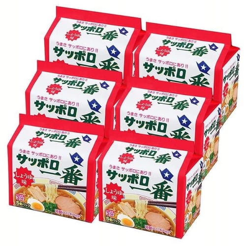 サンヨー食品 【6個セット】サッポロ一番しょうゆ味 5個パック 【プラザセレクト】【プラザマーケット】