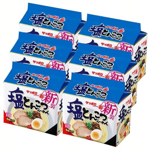 サンヨー食品 【6個セット】サッポロ一番塩とんこつらーめん 5個パック 【プラザセレクト】【プラザマーケット】