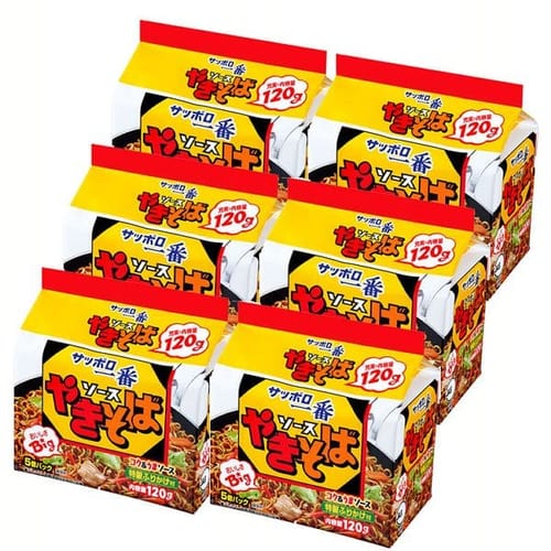 サンヨー食品 【6個セット】サッポロ一番ソースやきそば 5個パック 【プラザセレクト】【プラザマーケット】