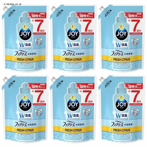 【6個セット】ジョイコンパクト W消臭 フレッシュシトラス つめかえ用超特大 960ml 【プラザセレクト】【プラザマーケット】