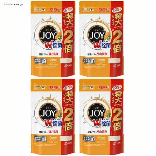 【4個セット】W除菌ジョイ食洗機用 オレンジピール 詰替特大 930g 【プラザセレクト】【プラザマーケット】