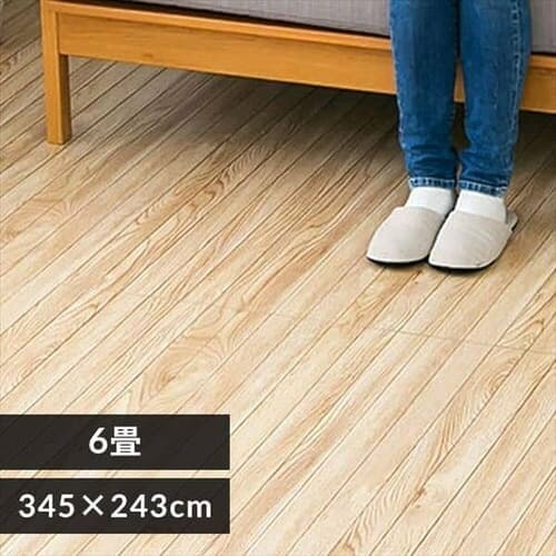 �y�󂠂�z�E�b�h�J�[�y�b�g �~�������ȒP 345cm�~243cm 6�� �c�n�� ���B���e�[�W�i�`������ WDFC-6D_0